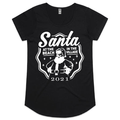 CUSTOM Santa AS Colour Mali - Womens Scoop Neck T-Shirt