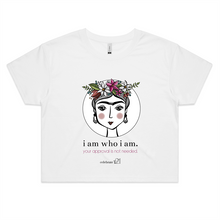 Load image into Gallery viewer, Frida I Am – Assorted Colours - AS Colour - Womens Crop Tee