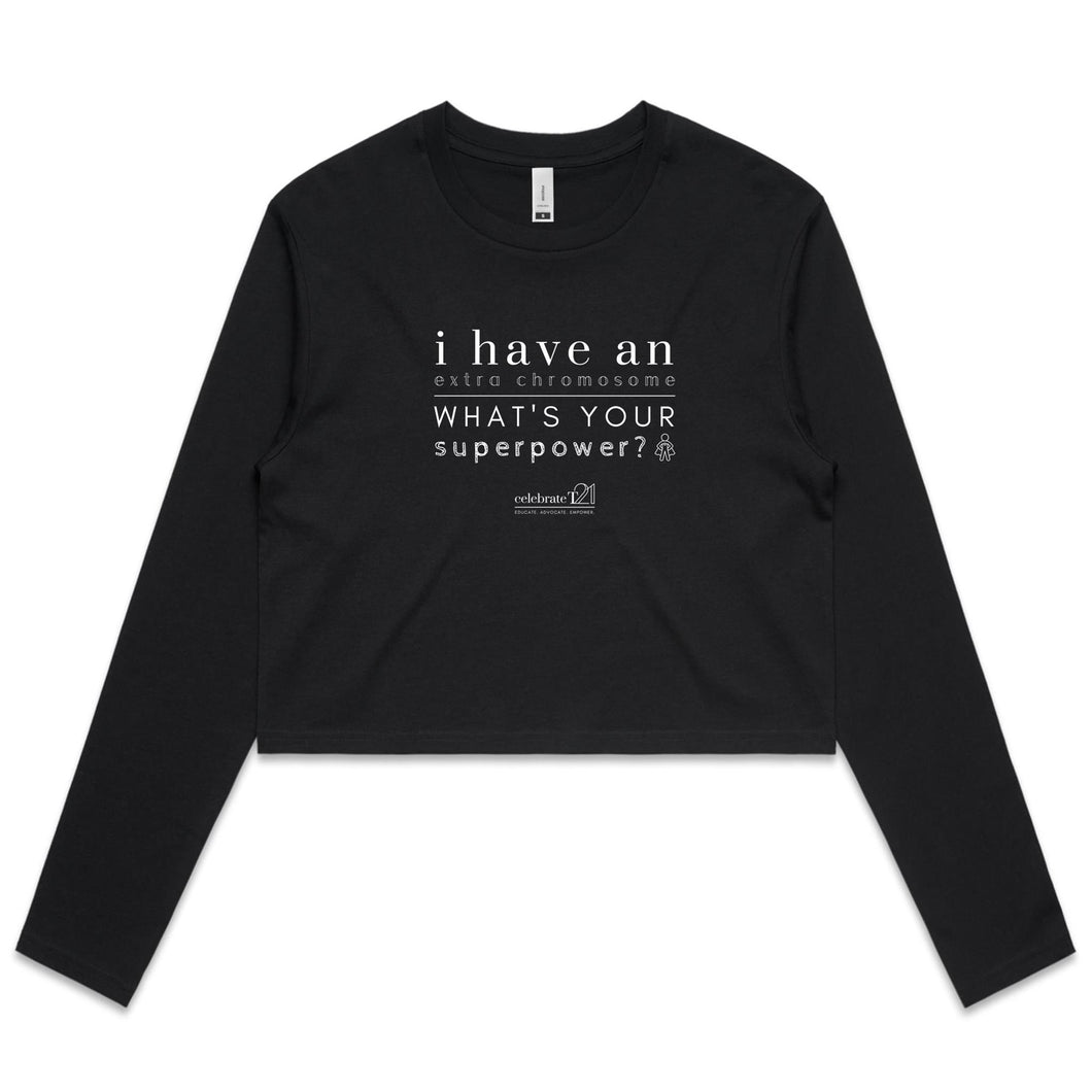 Superpower – AS Colour - Women's Long Sleeve Crop Tee