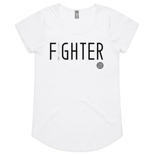 FIGHTER Word Collection –  AS Colour Mali - Womens Scoop Neck T-Shirt