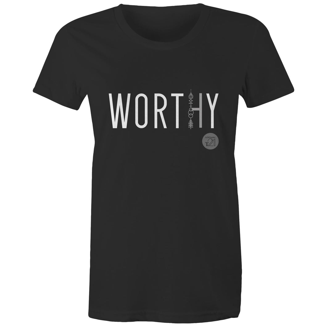 WORTHY Word Collection – AS Colour - Women's Maple Tee