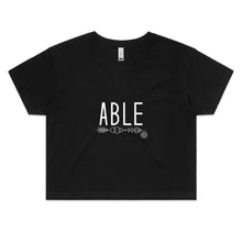 Load image into Gallery viewer, ABLE Word Collection - AS Colour - Women&#39;s Crop Tee
