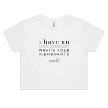 Load image into Gallery viewer, Superpower – AS Colour - Women&#39;s Crop Tee