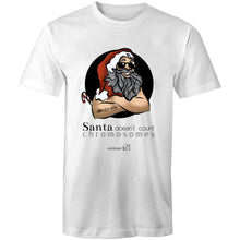 Load image into Gallery viewer, Christmas - ‘Santa Doesn’t Count Chromosomes’  Sportage Surf - Mens T-Shirt