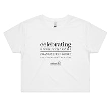 Load image into Gallery viewer, Celebrating DS - AS Colour - Women&#39;s Crop Tee