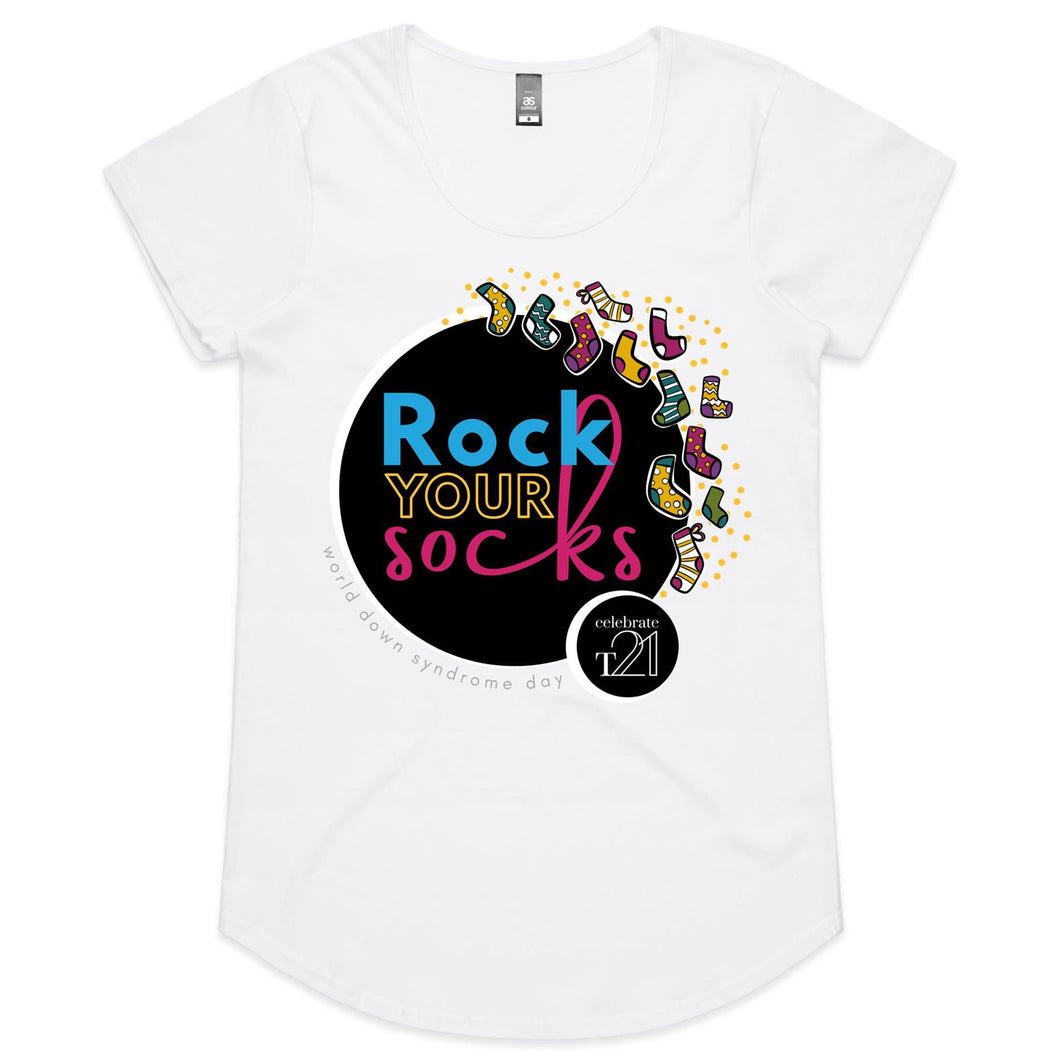 ROCK YOUR SOCKS WDSD - AS Colour Mali - Womens Scoop Neck T-Shirt 213