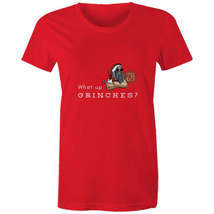 What Up Grinches? Alexis Schnitger Design 2022 - AS Colour - Women's Maple Tee
