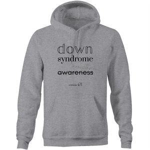 Down Syndrome Acceptance BOOK RELEASE TEE - AS Colour Stencil - Pocket Hoodie Sweatshirt