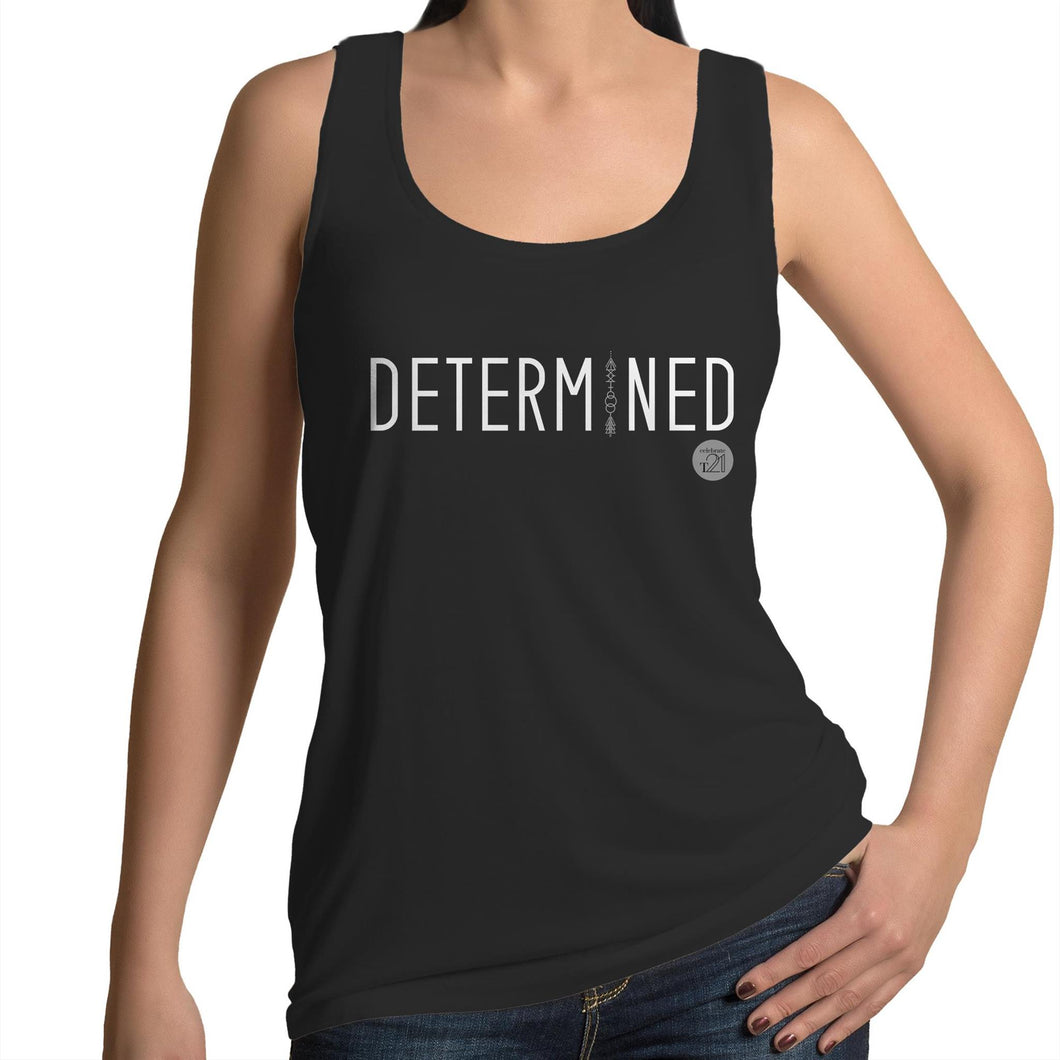 DETERMINED Word Collection – AS Colour Tulip - Womens Singlet