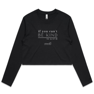 Be Quiet - AS Colour - Women's Long Sleeve Crop Tee