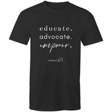 Load image into Gallery viewer, Educate Advocate Empower OCT21 - Sportage Surf - Mens T-Shirt
