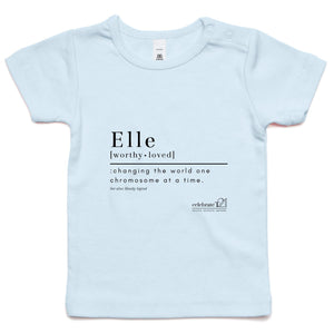 CUSTOM ORDER FOR  Elle - AS Colour - Infant Wee Tee