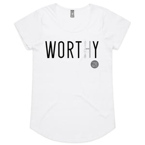WORTHY Word Collection – AS Colour Mali - Womens Scoop Neck T-Shirt