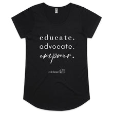 Load image into Gallery viewer, Educate Advocate Empower OCT21 -  AS Colour Mali - Womens Scoop Neck T-Shirt