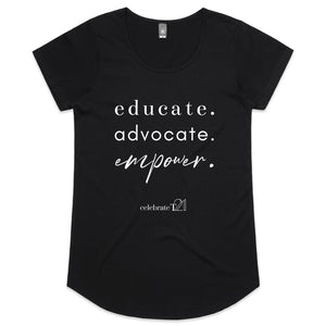 Educate Advocate Empower OCT21 -  AS Colour Mali - Womens Scoop Neck T-Shirt