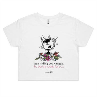 The World Is Ready -AS Colour - Womens Crop Tee