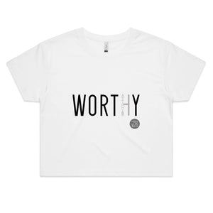 WORTHY Word Collection – AS Colour - Women's Crop Tee
