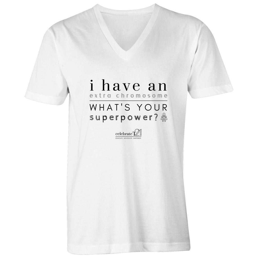 Superpower – AS Colour Tarmac - Mens V-Neck Tee