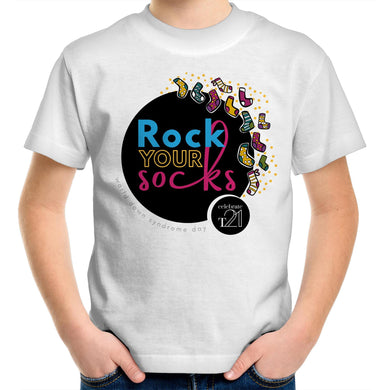 ROCK YOUR SOCKS WDSD -  AS Colour Kids Youth Crew T-Shirt