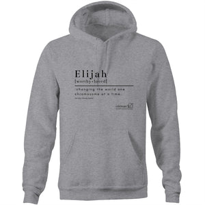 CUSTOM ORDER FOR Elijah -AS Colour Stencil - Pocket Hoodie Sweatshirt